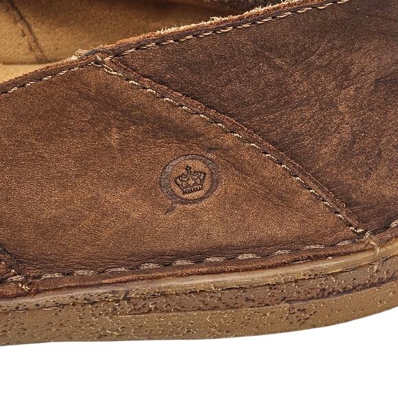 Born Men's Stewie II Brown Suede Loafers with Foldable Heel Size 10.5 - Picture 10 of 11